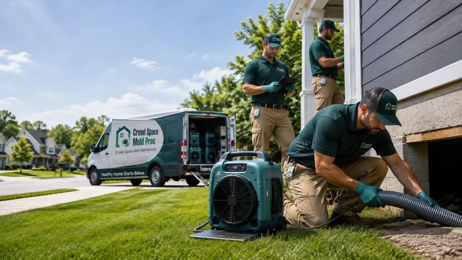 Crawl Space Mold Removal in Flensburg, MN
